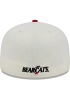 New Era Cincinnati Bearcats Mens White Chrome 2T Evergreen 59FIFTY Fitted Hat