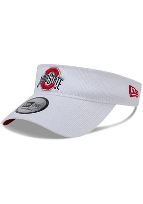 New Era Ohio State Buckeyes Mens White Game Day Primary UV Adjustable Visor