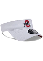 New Era Ohio State Buckeyes Mens White Game Day Primary UV Adjustable Visor