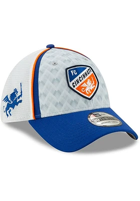 New Era FC Cincinnati Mens White Jersey Hook 39THIRTY Flex Hat