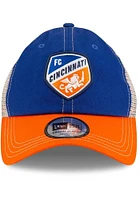 New Era FC Cincinnati 2T Casual Classic Trucker Adjustable Hat - Blue