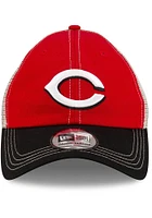 New Era Cincinnati Reds 2T Casual Classic Trucker Adjustable Hat - Red