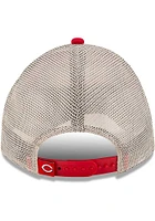 New Era Cincinnati Reds 2T Casual Classic Trucker Adjustable Hat - Red