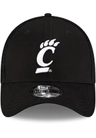 New Era Cincinnati Bearcats Mens Black and White Logo 39THIRTY Flex Hat