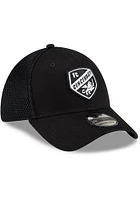 New Era FC Cincinnati Mens Black and White Logo 39THIRTY Flex Hat