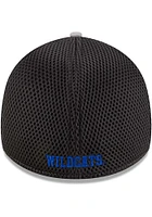 New Era Kentucky Wildcats Mens Graphite and Grey Tonal Logo 39THIRTY Flex Hat