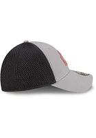 New Era Ohio State Buckeyes Mens Graphite and Grey Tonal Logo 39THIRTY Flex Hat