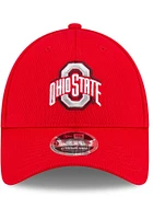 New Era Ohio State Buckeyes Strech Snap 9FORTY Adjustable Hat - Red