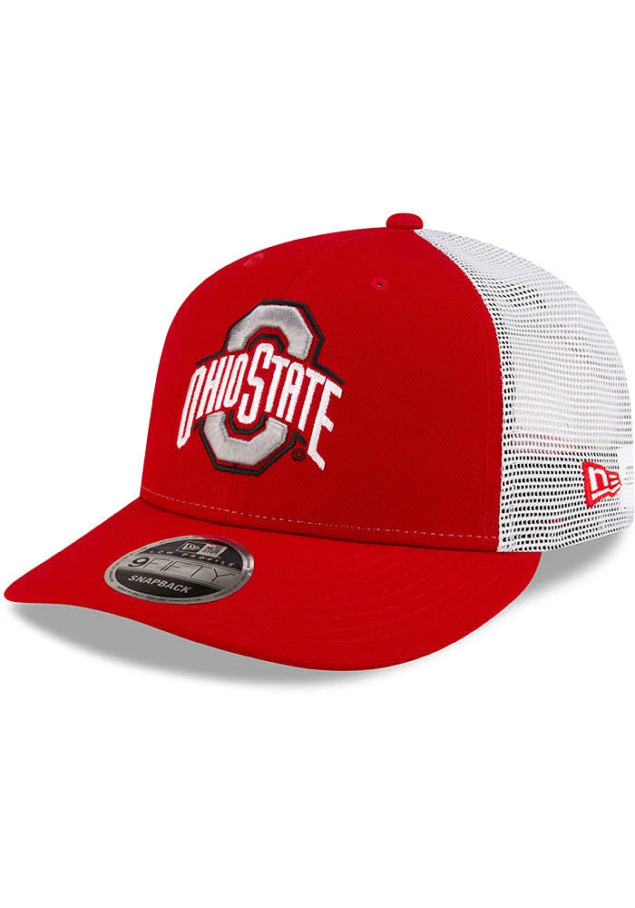 New Era Ohio State Buckeyes Red LP9FIFTY Mens Snapback Hat