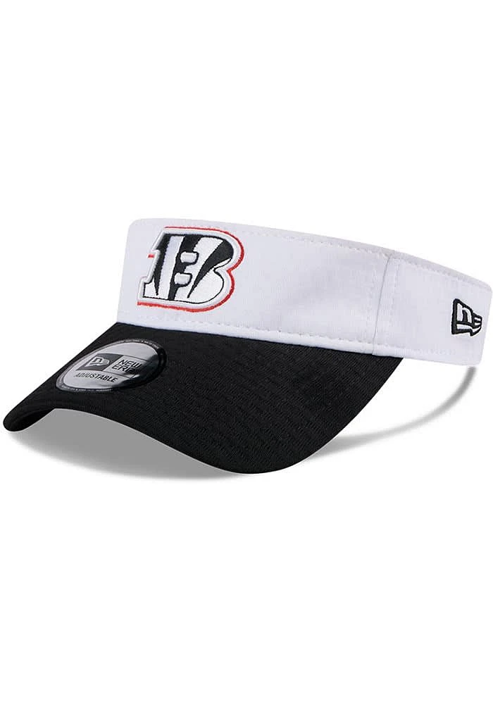 New Era Cincinnati Bengals Mens White 2024 Training Camp Adjustable Visor