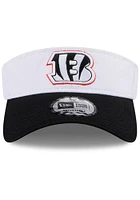 New Era Cincinnati Bengals Mens White 2024 Training Camp Adjustable Visor