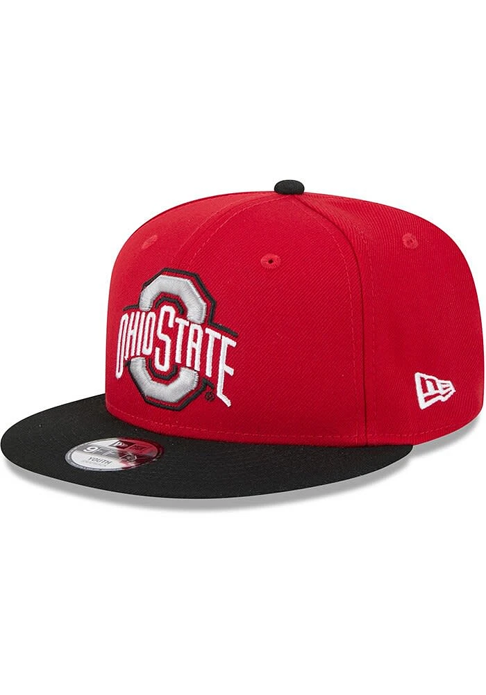 New Era Ohio State Buckeyes Red 2T Evergreen JR 9FIFTY Youth Snapback Hat