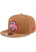 New Era Ohio State Buckeyes Brown Color Pack OTC Logo JR 9FIFTY Youth Snapback Hat