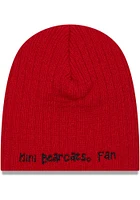 New Era Cincinnati Bearcats Evergreen Mini Fan Baby Knit Hat - Red