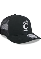 New Era Cincinnati Bearcats Canvas Trucker LP 9FIFTY Adjustable Hat - Black