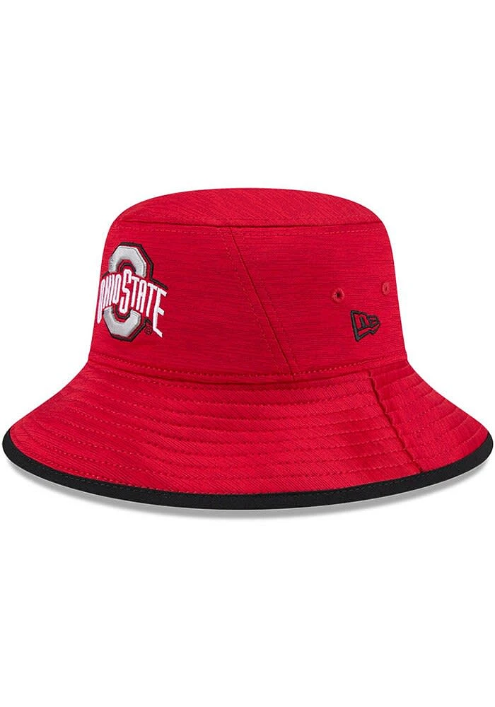 New Era Ohio State Buckeyes Red Tech Mens Bucket Hat