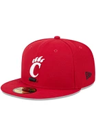 New Era Cincinnati Bearcats Mens Red Pennant 59FIFTY Fitted Hat