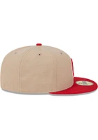 New Era Ohio State Buckeyes Mens Tan 2T Evergreen 59FIFTY Fitted Hat