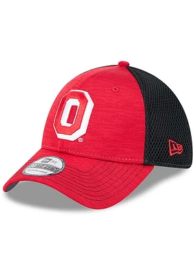 New Era Ohio State Buckeyes Mens Red 2T Tech Neo 39THIRTY Flex Hat