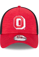 New Era Ohio State Buckeyes Mens Red 2T Tech Neo 39THIRTY Flex Hat