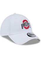 New Era Ohio State Buckeyes Mens White Evergreen Team Classic 39THIRTY Flex Hat