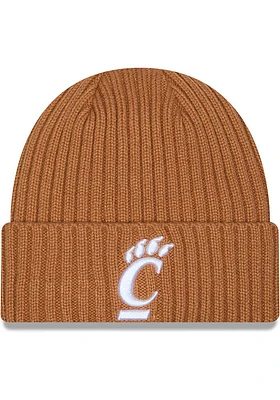 New Era Cincinnati Bearcats Brown Color Pack OTC Logo Cuff Mens Knit Hat