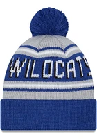 New Era Kentucky Wildcats Blue Evergreen Cuff Pom Mens Knit Hat