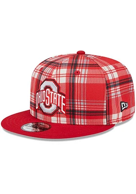 New Era Ohio State Buckeyes Red 2024 Sideline Statement 9FIFTY Mens Snapback Hat