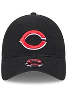 New Era Cincinnati Reds Black STM Evergreen JR 9TWENTY Youth Adjustable Hat