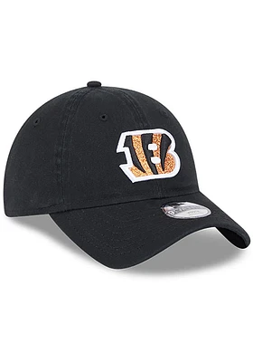 New Era Cincinnati Bengals Black Evergreen W Glitter JR 9TWENTY Youth Adjustable Hat