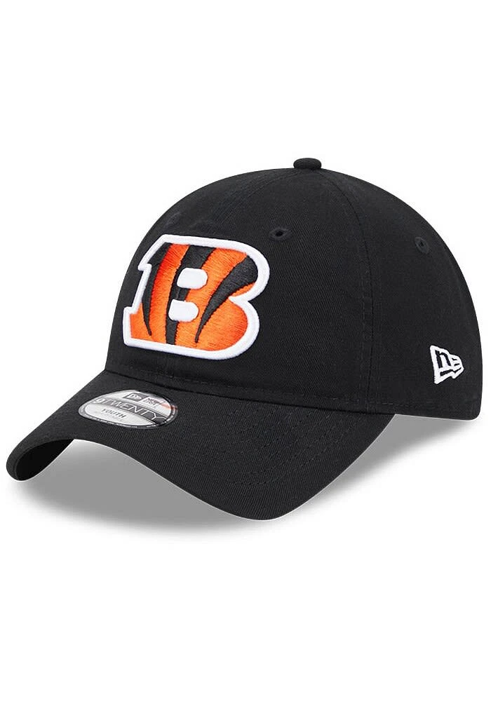 New Era Cincinnati Bengals Black Evergreen JR 9TWENTY Youth Adjustable Hat