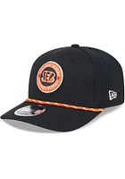 New Era Cincinnati Bengals Black 2024 Sideline Rope JR 9SEVENTY Youth Adjustable Hat