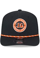 New Era Cincinnati Bengals Black 2024 Sideline Rope JR 9SEVENTY Youth Adjustable Hat