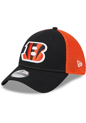 New Era Cincinnati Bengals Black 2T Evergreen Neo JR 39THIRTY Youth Flex Hat