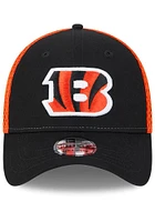 New Era Cincinnati Bengals Black 2T Evergreen Neo JR 39THIRTY Youth Flex Hat