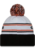 New Era Cincinnati Bengals White Banded JR Cuff Pom Youth Knit Hat