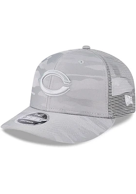 New Era Cincinnati Reds Tonal Camo LP 9FIFTY Adjustable Hat - Grey