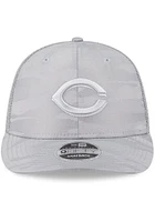 New Era Cincinnati Reds Tonal Camo LP 9FIFTY Adjustable Hat - Grey