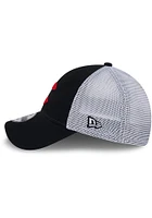 New Era Cincinnati Reds Evergreen Trucker 9FORTY Adjustable Hat - Black