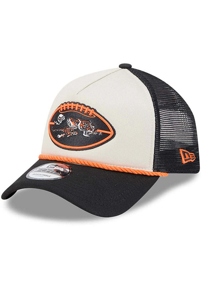 New Era Cincinnati Bengals 2024 Sideline Historic A Frame 9FORTY Adjustable Hat - Grey