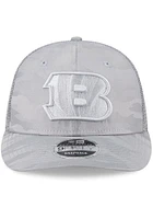 New Era Cincinnati Bengals Tonal Camo LP 9FIFTY Adjustable Hat - Grey