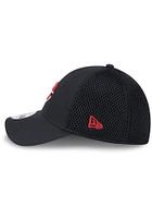 New Era Cincinnati Reds Mens Black Team Tone 39THIRTY Flex Hat