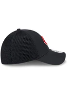 New Era Cincinnati Reds Mens Black Team Tone 39THIRTY Flex Hat