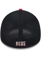 New Era Cincinnati Reds Mens Red 2T Tech Neo 39THIRTY Flex Hat