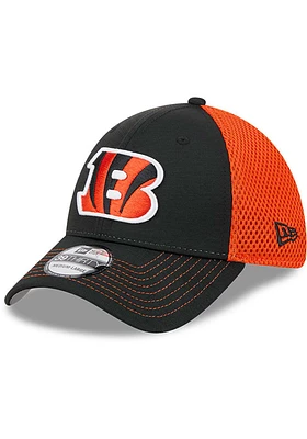 New Era Cincinnati Bengals Mens Black 2T Tech Neo 39THIRTY Style Flex Hat