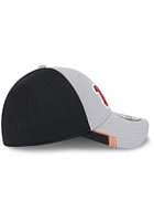 New Era Cincinnati Bengals Mens Grey Visor Trim 39THIRTY Flex Hat