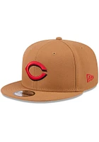 New Era Cincinnati Reds Brown Color Pack OTC Logo 9FIFTY Mens Snapback Hat