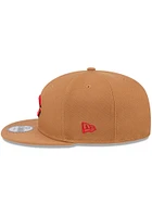 New Era Cincinnati Reds Brown Color Pack OTC Logo 9FIFTY Mens Snapback Hat