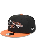 New Era Cincinnati Bengals Black 2T Evergreen 9FIFTY Mens Snapback Hat