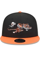 New Era Cincinnati Bengals Black 2T Evergreen 9FIFTY Mens Snapback Hat